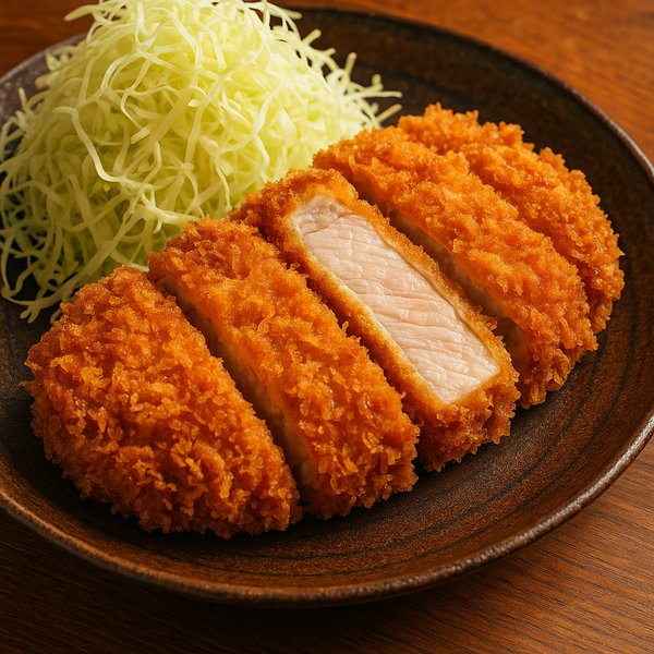 Crispy Tonkatsu with Shredded Cabbage