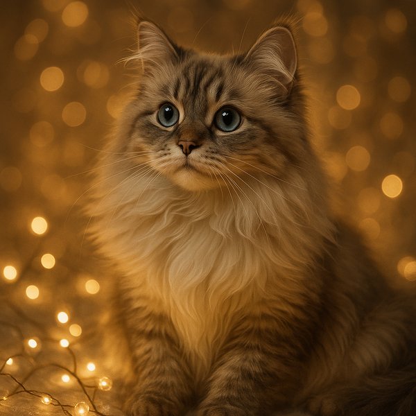 Dreamy Ragamuffin in Golden Fairy Lights