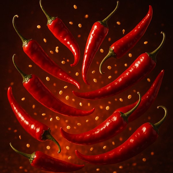 Fireburst: Floating Red Chili Spray