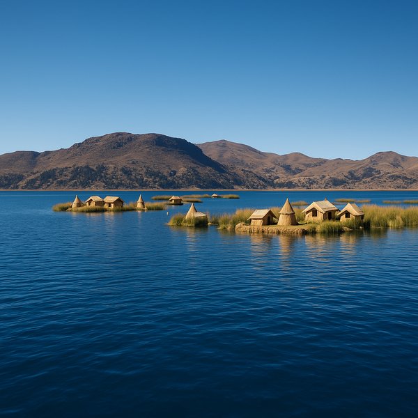 Floating Reed Islands on Lake Titicaca