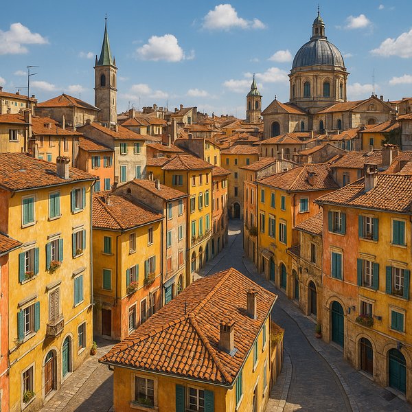 Golden Rooftops of the Old Quarter