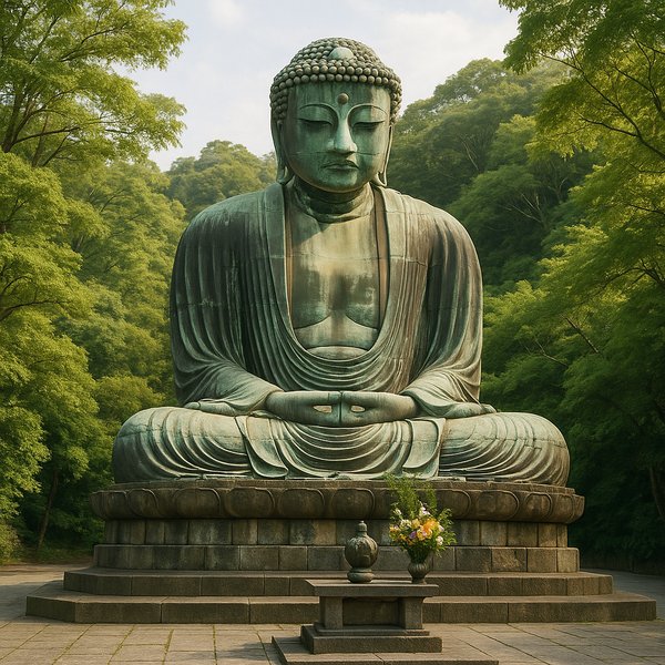 Great Buddha of Kamakura at Dawn