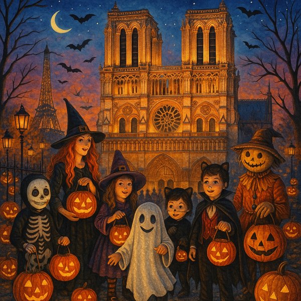 パリのハロウィンの夜