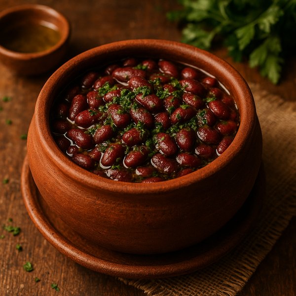 Hearty Lobio in a Rustic Clay Pot