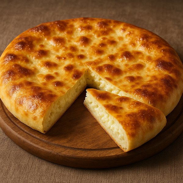 Imeruli Khachapuri — Golden Cheese-Filled Bread