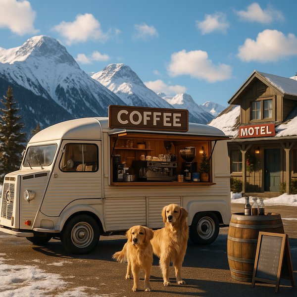 Mountain Coffee Stop — Golden Mornings