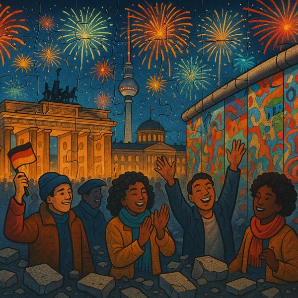 Night of Celebration in Berlin — Fall of the Wall Anniversary