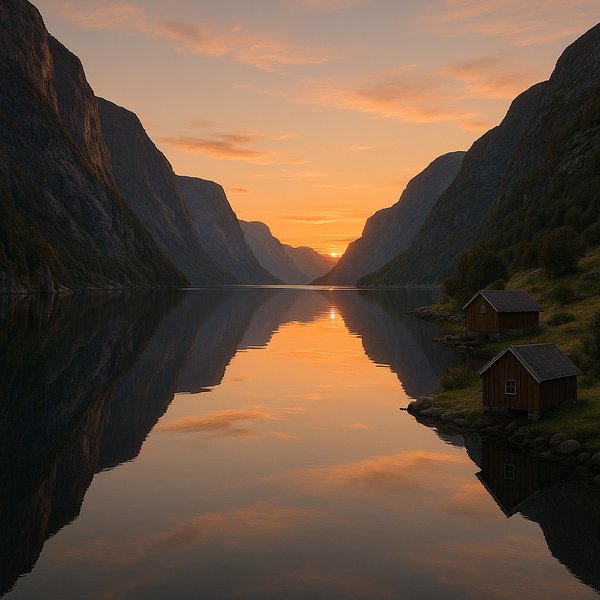 Norwegian Fjord Evening