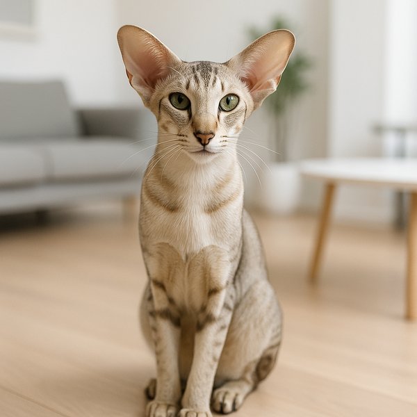 Oriental Shorthair in Modern Living Room