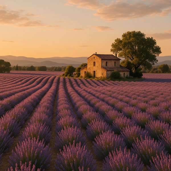 Provence Lavender at Golden Hour
