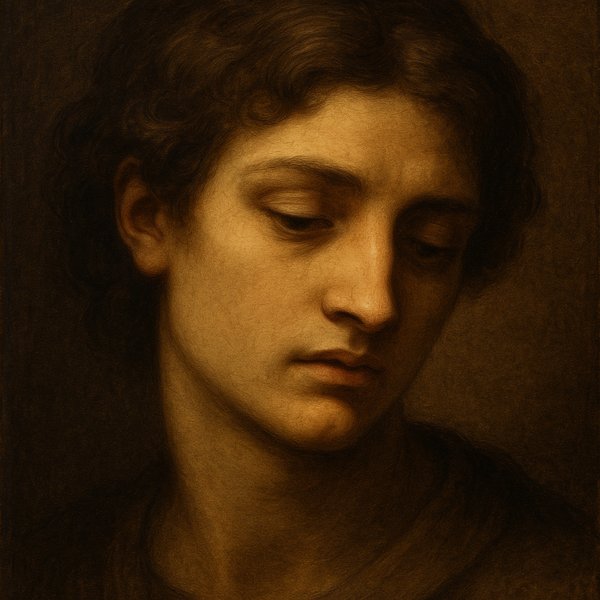 Study in Chiaroscuro: Youthful Head