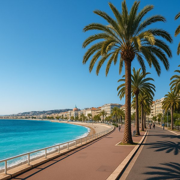 Sunlit Promenade des Anglais