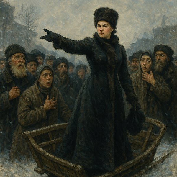 The Commanding Lady of the Sleigh