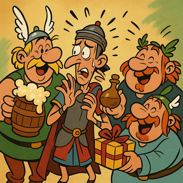 The Reluctant Roman and the Cheerful Gauls