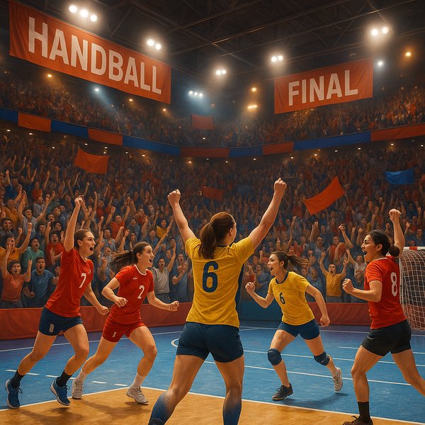 Thrilling Women's Handball Final — Crowd Erupts in Victory