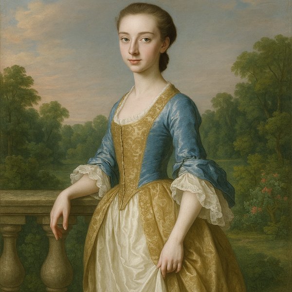 Young Aristocrat on the Garden Balustrade