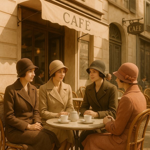 Afternoon at the Café (1930s Terrace Fashion)