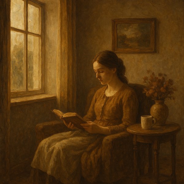 Afternoon Quiet: Woman Reading by the Window