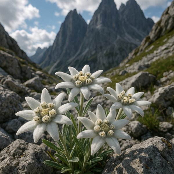 Alpine Edelweiss in Focus