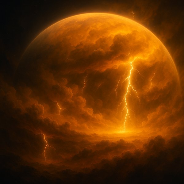 Amber Tempest: Lightning on an Alien World