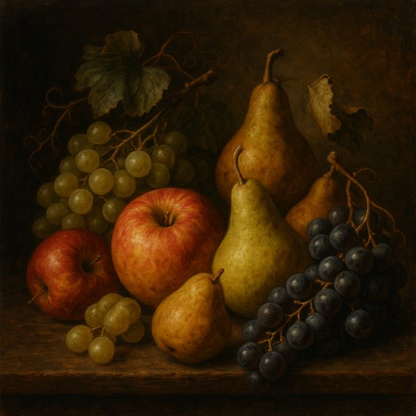 Autumn Bounty: Classic Fruit Still Life