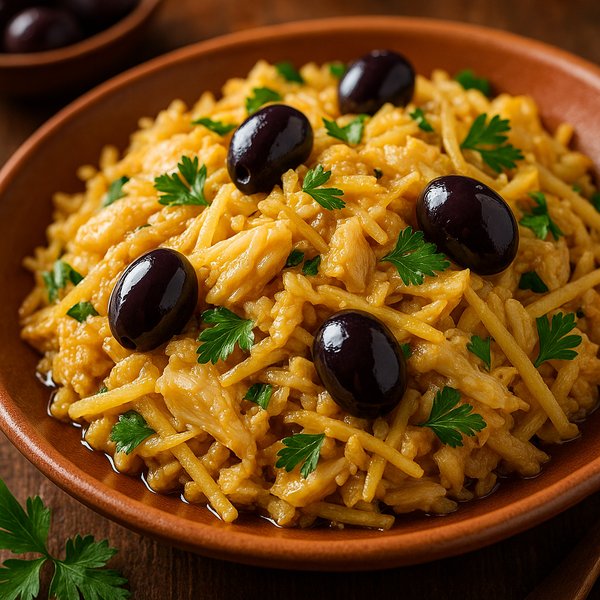 Bacalhau à Brás — Creamy Salted Cod with Potatoes & Olives