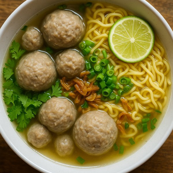 Bakso — Indonesian Meatball Soup with Noodles