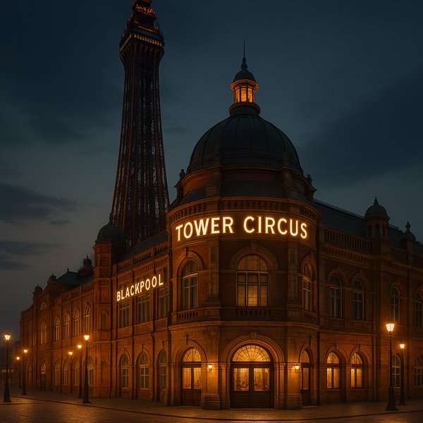 Blackpool Tower Circus at Dusk