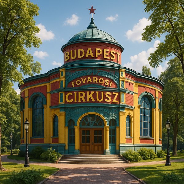 Budapest Capital Circus — Colorful Cinematic Facade