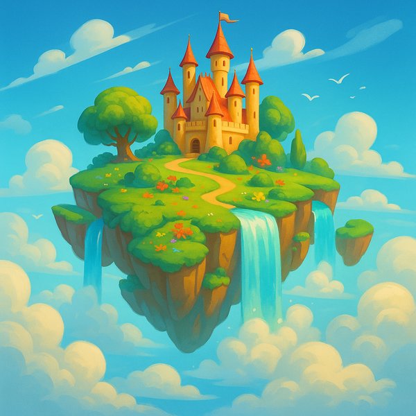 Castle on a Floating Island