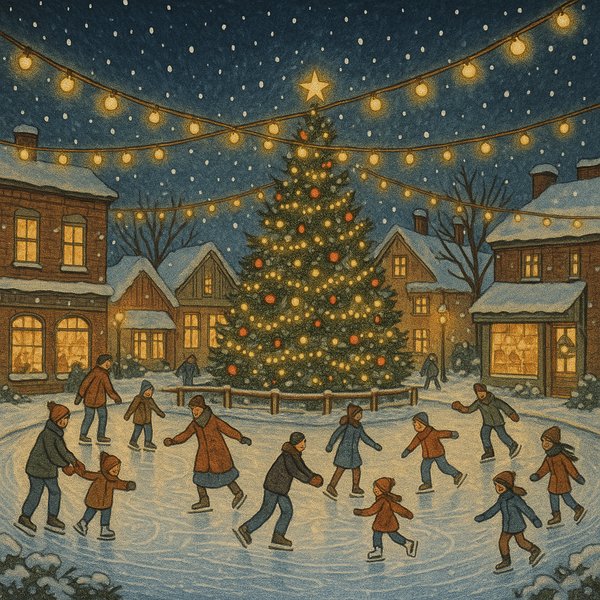 Christmas Eve Skaters