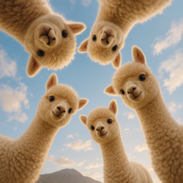 Circle of Curiosity: Baby Alpacas from Below