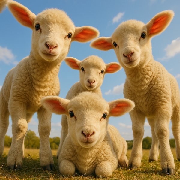 Circle of Curious Lambs