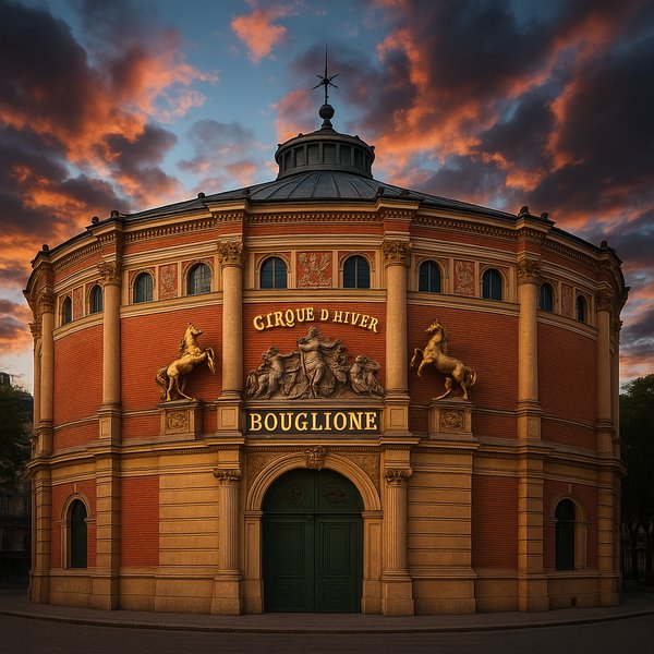 Cirque d'Hiver Bouglione at Twilight