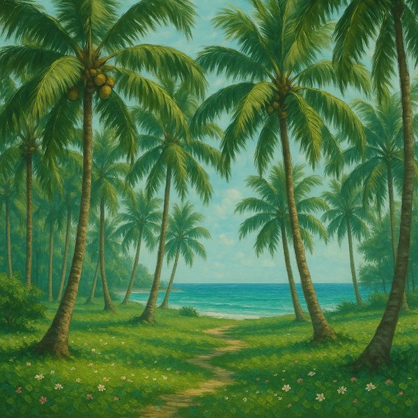 Coconut Grove by the Turquoise Shore