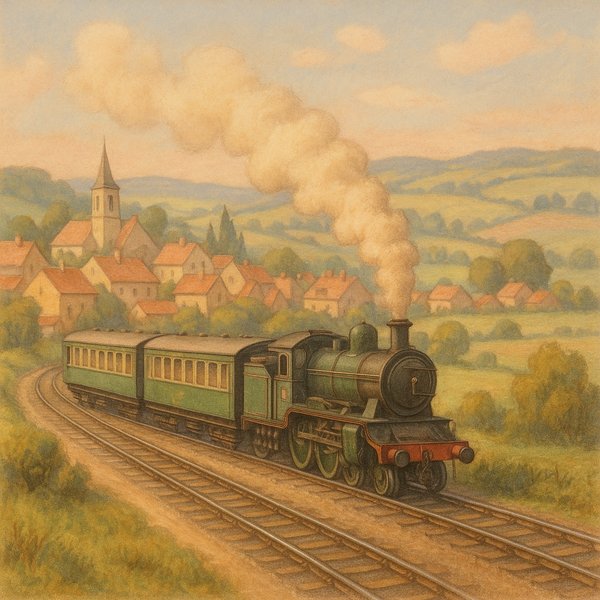 Countryside Express in Soft Pastel