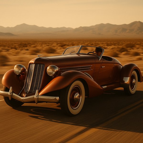 Desert Cruise — 1930s Boat-Tail Roadster