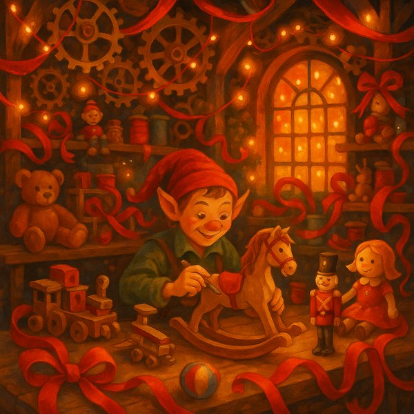 Elf's Cozy Christmas Workshop