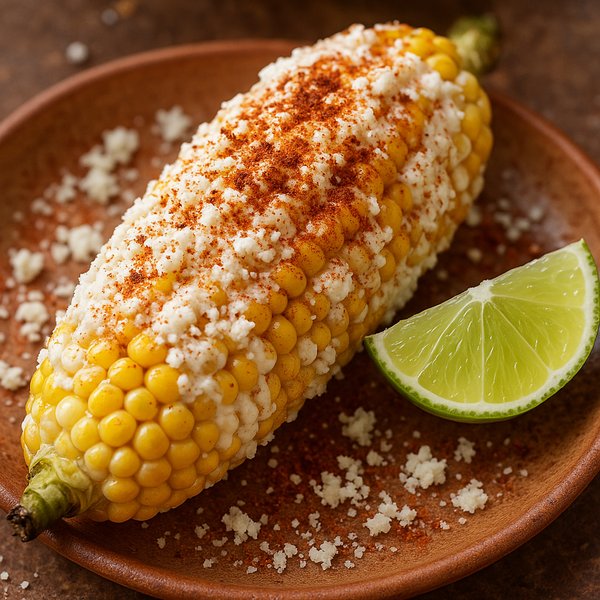 Elote — Mexican Street Corn with Cotija & Lime