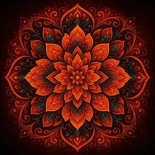Ember Blossom Mandala