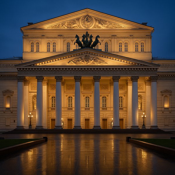Evening Glow at the Bolshoi Theatre