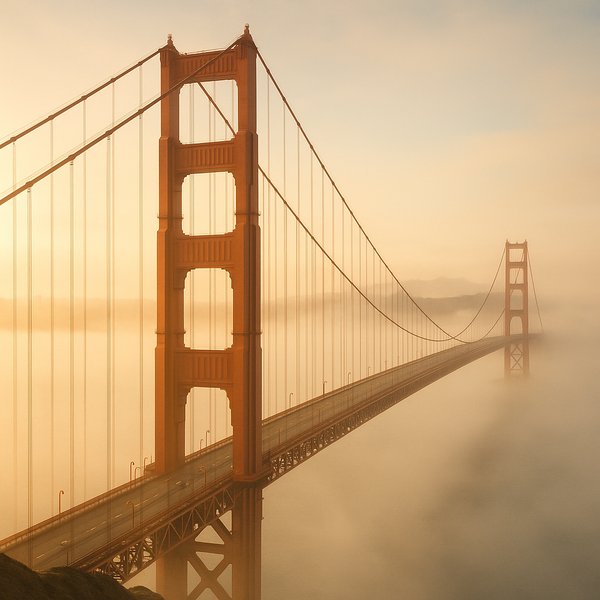 Golden Gate in Morning Veil