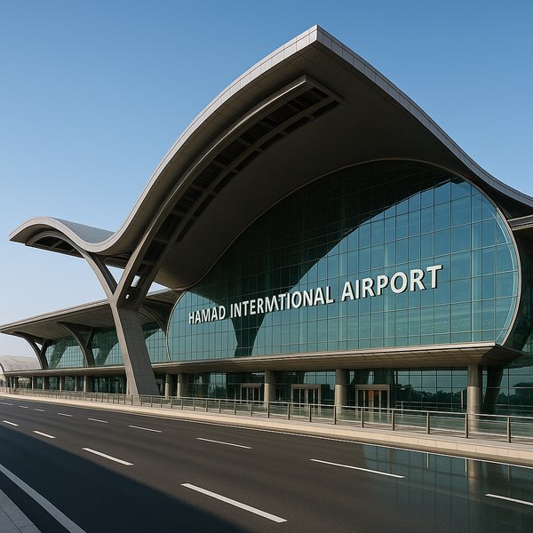 Hamad International Airport — Monumental Curved Facade