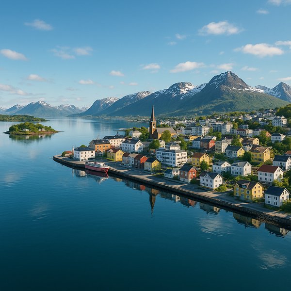 Harstad Waterfront at Dawn