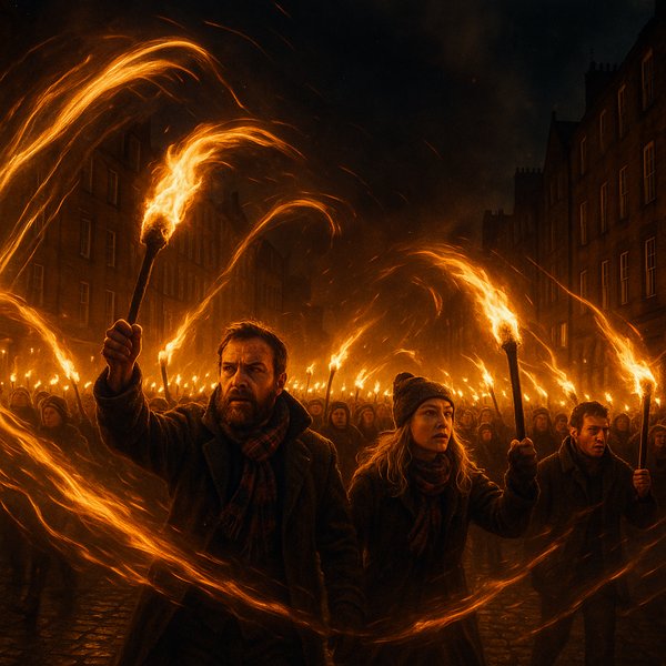 Hogmanay Torchlight Procession at Midnight