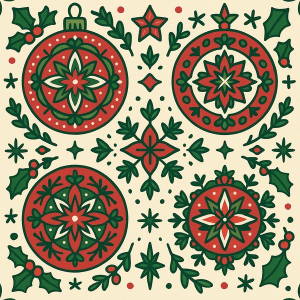 Holiday Mandala Ornaments — Festive Symmetry