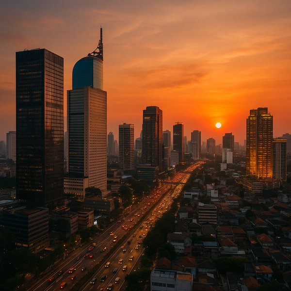 Jakarta Sunset Artery
