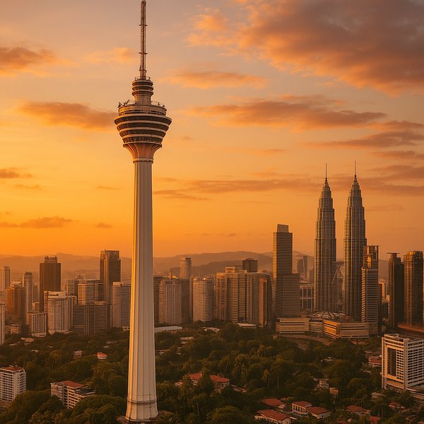 KL Tower at Sunset — Kuala Lumpur Skyline