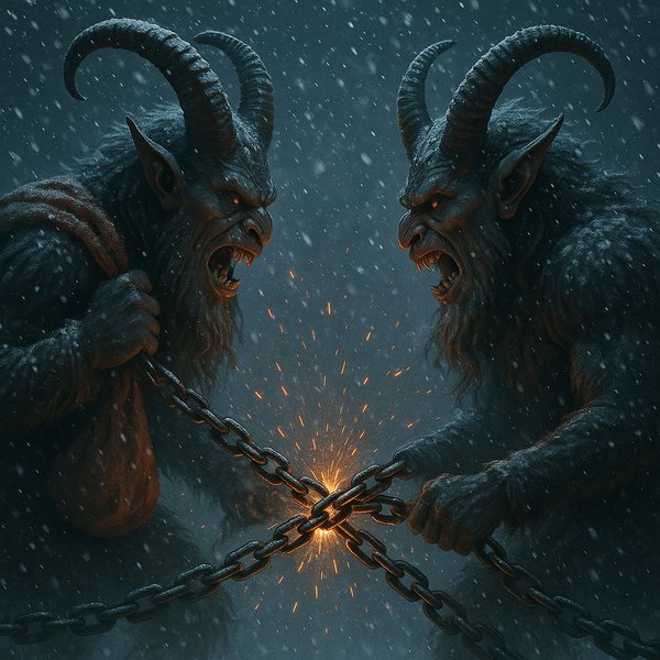 Krampus Standoff: Sparks in the Snow