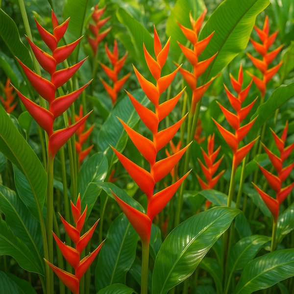 Lobster Claw Heliconia Garden